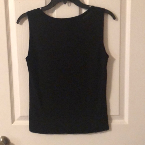 Sleeveless Black Tank Top - Picture 3 of 4